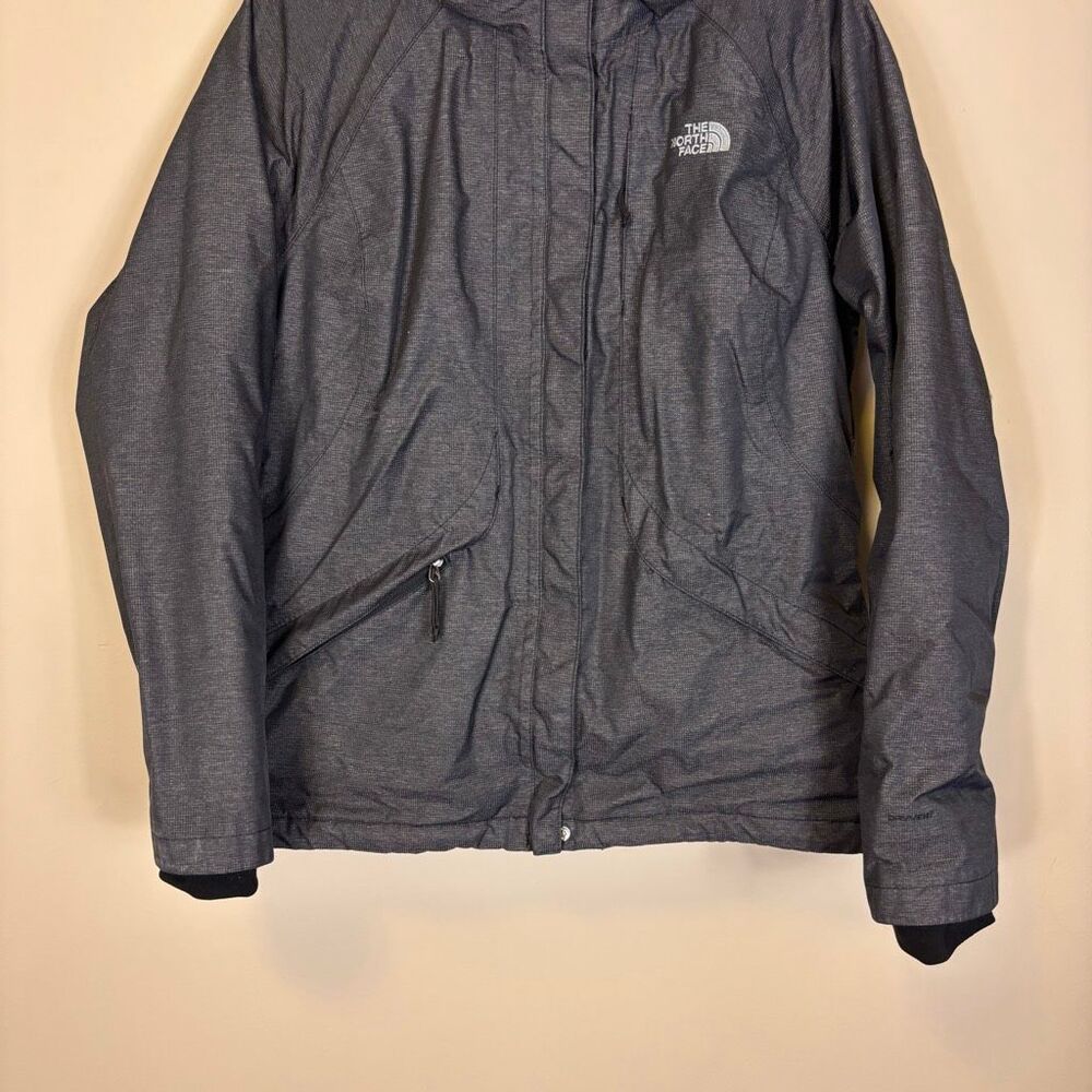 The North Face Grey Women's Fleece Lined Winter Jacket Medium - Picture 3 of 10